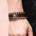 2015 new men's skull bracelet jewelry influx of people must leather bracelet PH776